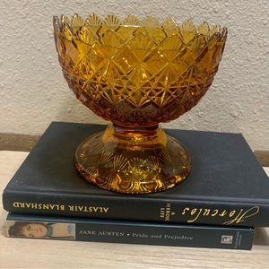 Vintage Amber Decorative Chalice